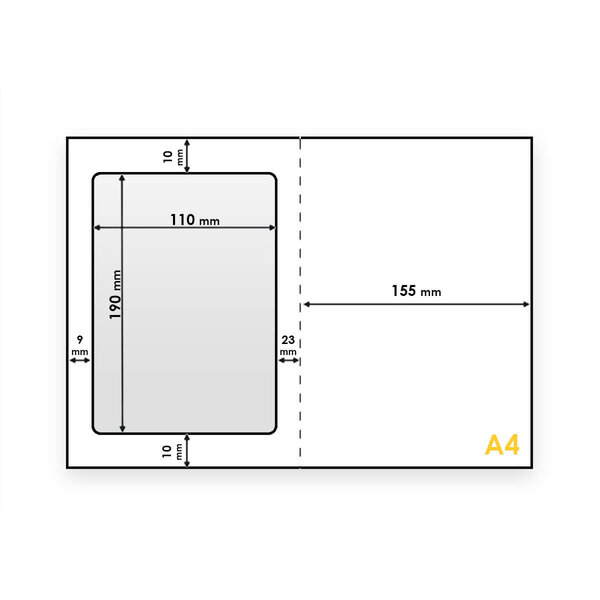 Lot de 1000 planches a4 d'étiquettes Chronopost-Colissimo 190 x 110 mm 90g/m²