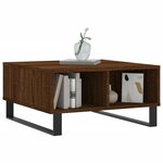 vidaXL Table basse chêne marron 60x60x30 cm bois d'ingénierie