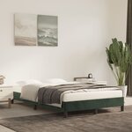 vidaXL Cadre de lit sans matelas vert foncé 120x190 cm velours