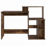 vidaXL Bureau Chêne fumé 120 5 x 44 x 88 5 cm Bois d'ingénierie