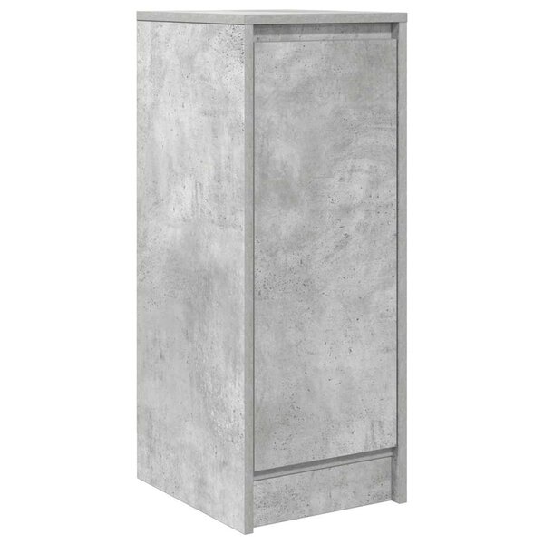 vidaXL Buffet gris béton 29 5x34x76 cm bois d'ingénierie