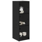 vidaXL Haut Armoire Chêne noir 35 x 37 x 109 cm Bois d'ingénierie