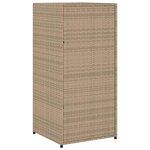 vidaXL Armoire de rangement de jardin beige 55x55x111cm résine tressée