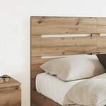 vidaXL Tête de lit Chêne artisanal 120 cm Bois d'ingénierie