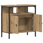 vidaXL Armoire lavabo de salle de bain chêne artisanal 60x30x60 cm