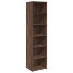 vidaXL Buffet haut chêne marron 45x41x185 cm bois d'ingénierie