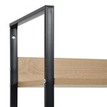 vidaXL Bibliothèque à 3 niveaux chêne 60x27 6x90 5cm bois d'ingénierie