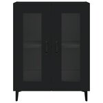 vidaXL Buffet noir 69 5x34x90 cm bois d'ingénierie