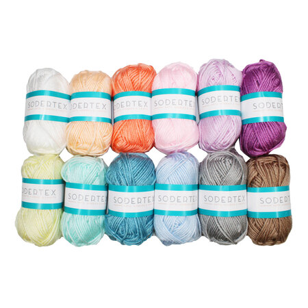 Pelote de laine 100  acrylique 12 couleurs pastel 25g