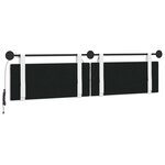 vidaXL Tête de lit suspendue Blanc Tissu
