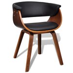 vidaXL Chaises à manger lot de 6 bois courbé et similicuir