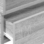 vidaXL Table de chevet murale sonoma gris 45x26x28 5 cm