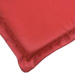 vidaXL Coussin de chaise longue rouge 180x60x3 cm tissu oxford