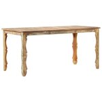 vidaXL Table de salle à manger 160x80x76cm Bois de récupération massif