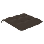 vidaXL Chaises de jardin avec coussins lot de 4 Bois d'acacia massif