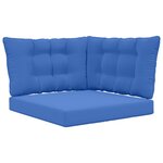 vidaXL Coussin de canapé d'extérieur Polyester Bleu royal