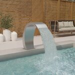 vidaXL Fontaine de piscine 22x60x70 cm acier inoxydable 304