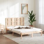 vidaXL Cadre de lit sans matelas 135x190 cm bois massif