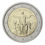 2 euros commémorative Vatican 2013 - GMG à Rio de Janeiro en coffret BU.