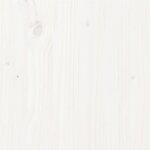 vidaXL Cadre de lit sans matelas blanc bois de pin massif 140x190 cm