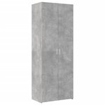 vidaXL Armoire de rangement gris béton 70x42 5x225cm bois d'ingénierie