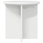 vidaXL Support de Plante 2 pièces Blanc brillant 40 x 40 x 40 cm