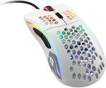 Souris filaire Gamer Glorious PC Gaming Race Model D RGB (Blanc)