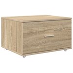 vidaXL Cabinet de tiroirs Chêne Sonoma Panneau d'aggloméré Moyen