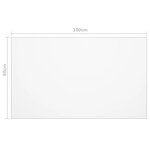 vidaXL Protecteur de table transparent 100x60 cm 1 6 mm PVC