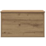 Coffre de rangement vidaXL avec couvercle Chêne artisanal 60x35x35 cm Bois panelisé
