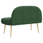 vidaXL Banc rembourré avec dossier Vert jungle 110 x 60 x 76 cm