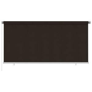 vidaXL Store roulant d'extérieur 300x140 cm Marron PEHD