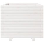 vidaXL Jardinière blanc 60x60x49 5 cm bois de pin massif
