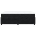 vidaXL Sommier à lattes de lit avec matelas Noir 140x200 cm Velours