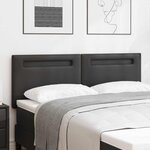 tête de lit vidaXL design simple noir 140 cm en simili cuir
