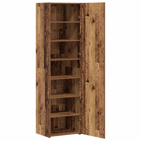 vidaXL Haut Armoire Bois ancien 50 x 42 5 x 185 cm Bois d'ingénierie