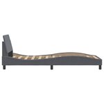 vidaXL Cadre de lit avec tête de lit Gris foncé 90x190 cm Velours