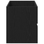 vidaXL Meuble Sous Lavabo avec tiroir Chêne noir 90 x 38.5 x 45 cm