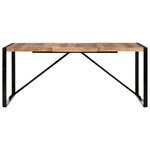 vidaXL Table à manger 180x90x75 cm bois massif