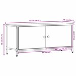 vidaXL Meuble TV chêne artisanal 100 x 35 x 45 cm Bois d'ingénierie