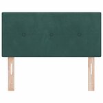 Tête de lit LED vidaXL Capitonnée Vert Foncé 90 cm Velours