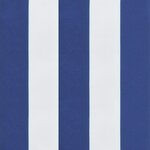 vidaXL Coussin de chaise longue rayures bleues/blanches tissu oxford