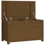 vidaXL Boîte de rangement Marron miel 80x40x45 5 cm Bois massif de pin