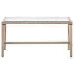 Salon de jardin meuble d'extérieur ensemble de mobilier 4 pièces avec coussins résine tressée beige 02_0016175