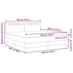 vidaXL Lit à ressorts avec matelas noir  super king  en simili cuir