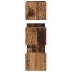 vidaXL Ensemble d'étagères murales 3 Pièces Bois Ancien 40x16x14cm