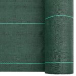 vidaXL Membrane anti-mauvaises herbes vert 2x200 m PP