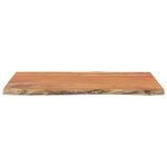 vidaXL Table d'appoint 60x40x2 5cm bois massif acacia bordure assortie