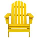 vidaXL Chaise de jardin Adirondack bois de sapin massif jaune