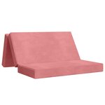 vidaXL Canapé-lit pliable 140 x 67 x 45 cm Rose
